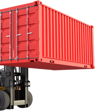 International shipping cargo container used by Fa Movers for overseas relocation from Dubai