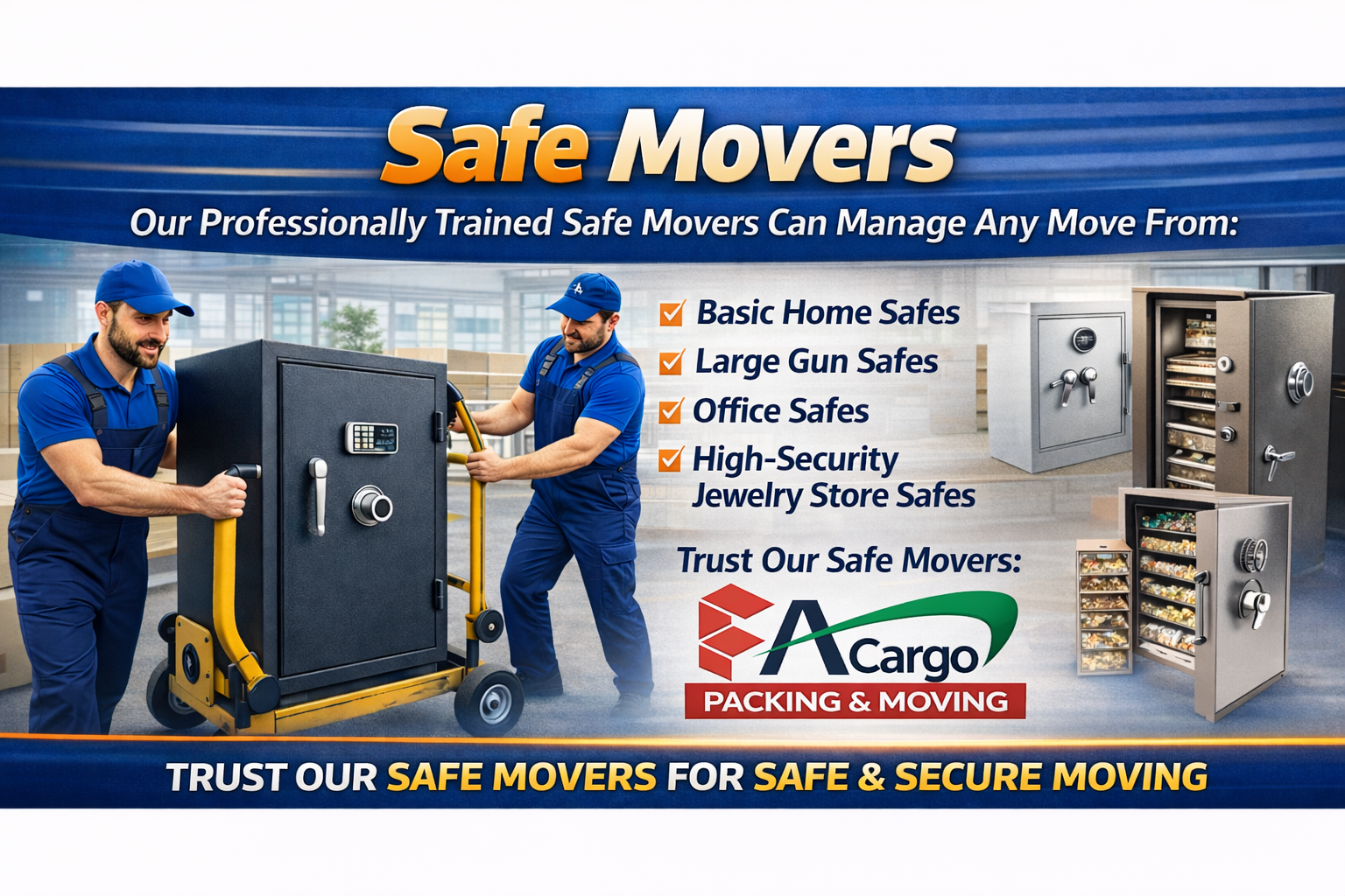 Safe movers in Dubai handling heavy safes securely